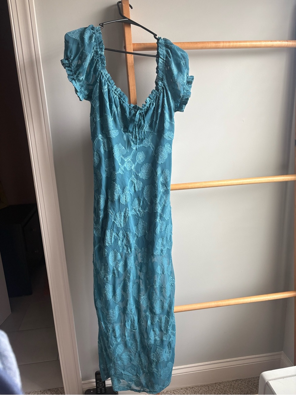 Urban Outfitters Teal Floral Dress